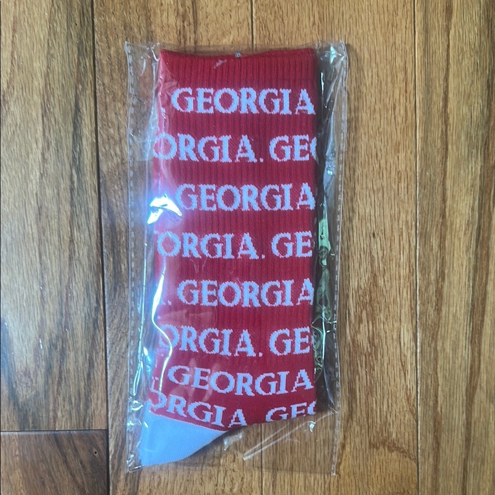 NEW UGA Red Branded Socks